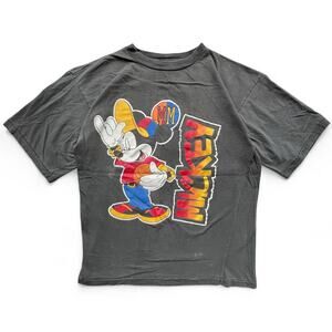 Vintage Mickey Mouse Basketball Hip Hop Faded T Shirt Disney Mickey Unlimited